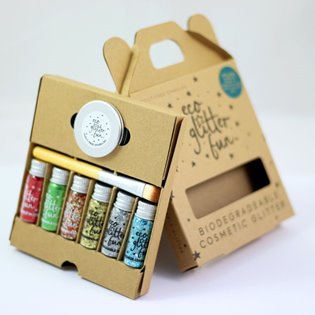 Eco Glitter Fun Box of 6 - Christmas