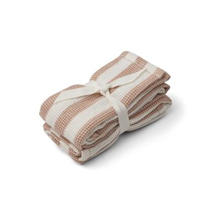 Leah Muslin Cloth 2-pack - Pale Tuscany/Creme De La Creme