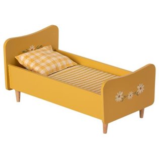 Wooden Bed, Mini - Yellow