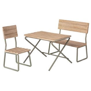 Garden Set, Table W. Chair And  Bench