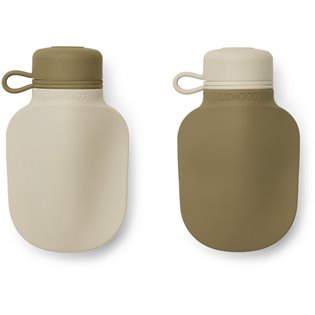  Silvia Smoothie Bottle 2-pack - Sandy Khaki Mix