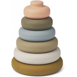 Dag Stacking Tower - Khaki Multi Mix