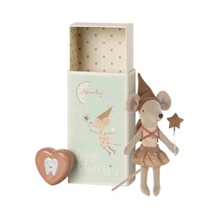 Tooth Fairy Mouse In Matchbox - Rose