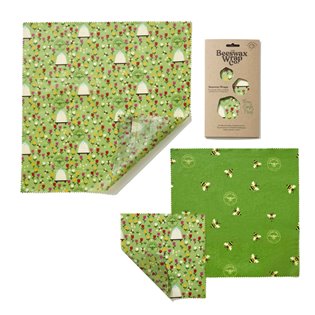 Land Print Beeswax Wraps