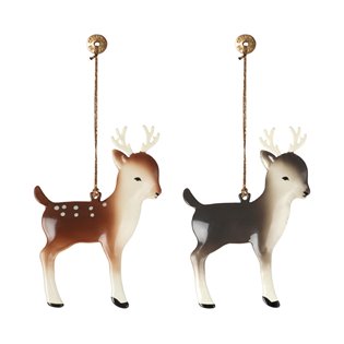 Metal Ornament, Bambi- 2 Ass