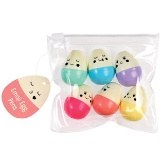 Emoji Egg Pens (pack Of 6)