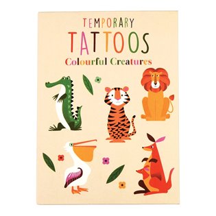 Colourful Creatures Temporary Tattoos (2 Sheets)