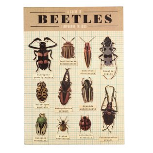 Beetles Temporary Tattoos (2 Sheets)