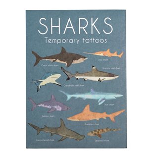 Shark Temporary Tattoos (2 Sheets)