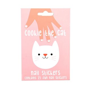 Cookie The Cat Nail Stickers (pack Of 25)