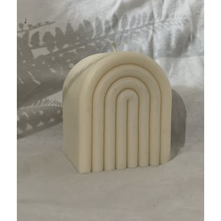 Ripple Arch Candle - Natural