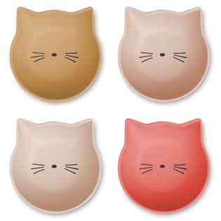 Filiz Snack Bowl 4-Pack - Cat Tuscany Rose Multi Mix