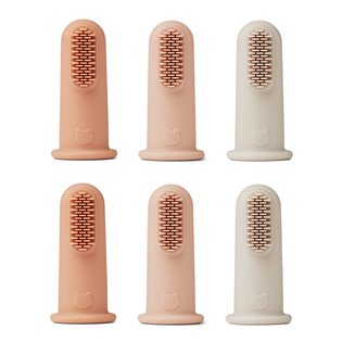 Simon Finger Toothbrush 6-Pack - Rose Multi Mix