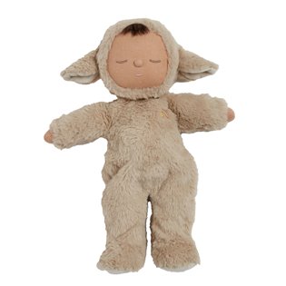 Cozy Dozy Dinkum Doll Lamby Pip - Warm Gray