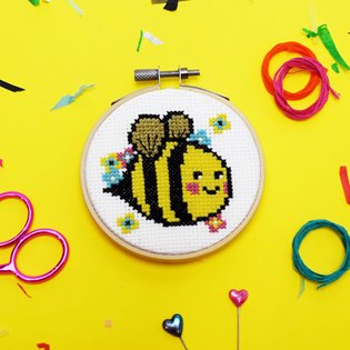 Bella Bee Mini Cross Stitch Kit
