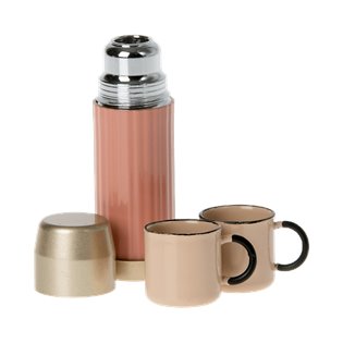 Thermos And Cups - Soft Coral