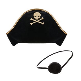 Pirate Hat And Patch Dress Up Set