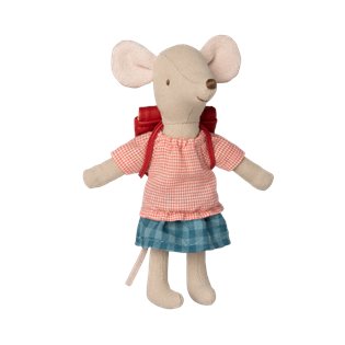Tricycle Mouse, Big Sister With Bag- Red