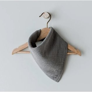 The Simple Folk Muslin Bandana - Lead Grey