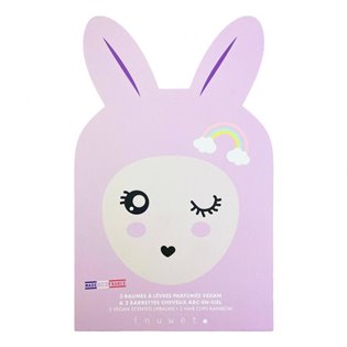 Bunny Gift Box - Lip Balms + Hair Clips